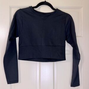 Women’s Aerie Crop Seamless Athletic Long Sleeve Top M